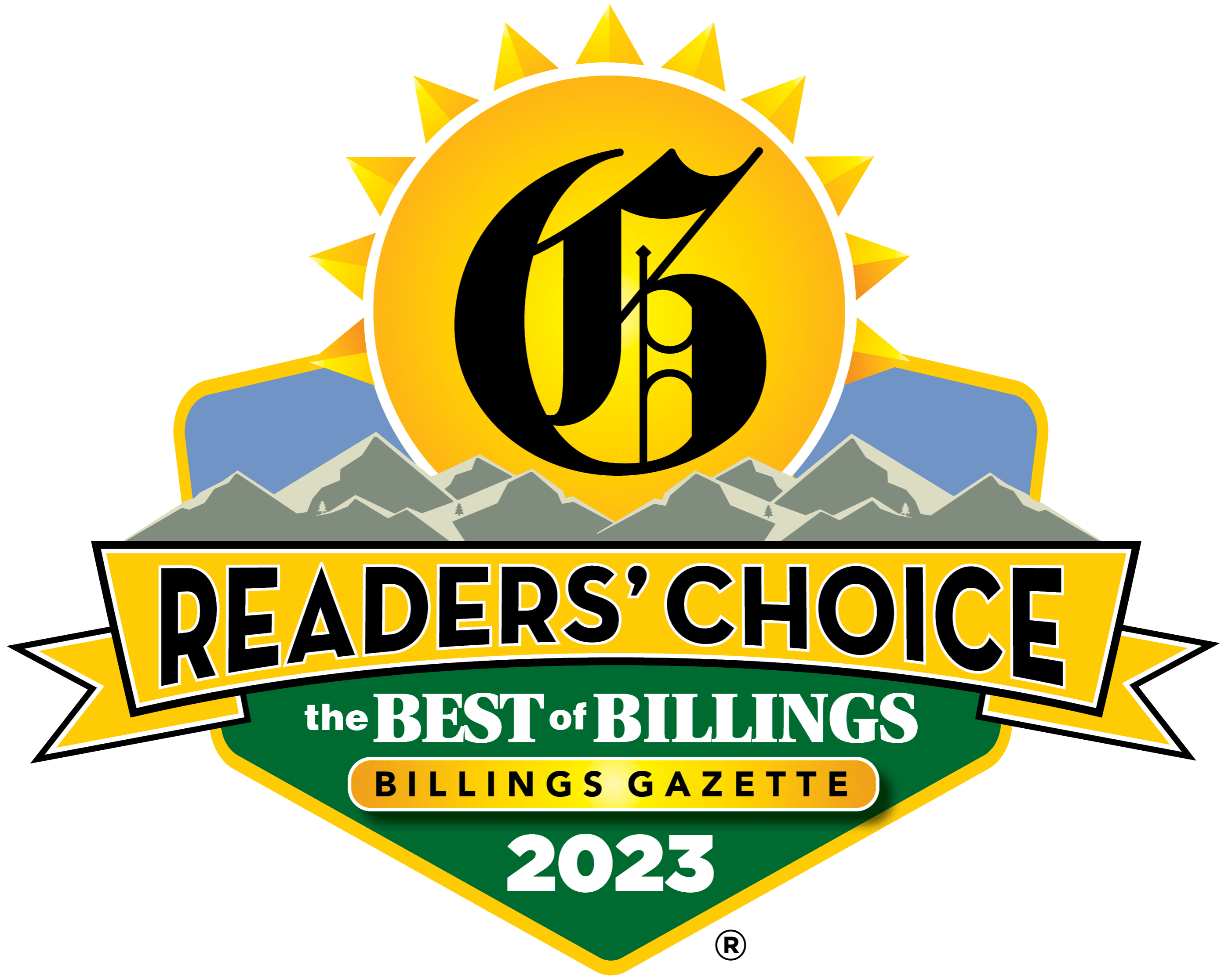 A log of readers choice the best of billings with transparent background